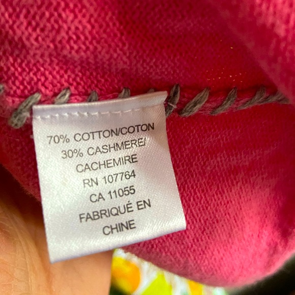 Pink Cashmere Cotton Blend Tank Top - Picture 7 of 7